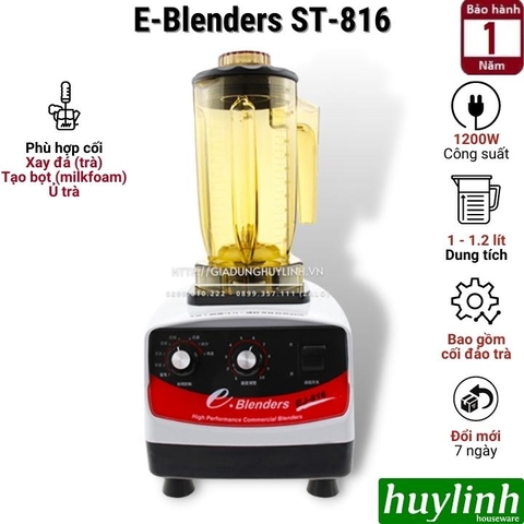 Máy đảo trà - ủ trà - tạo bọt - xay đá E-Blenders ST-816