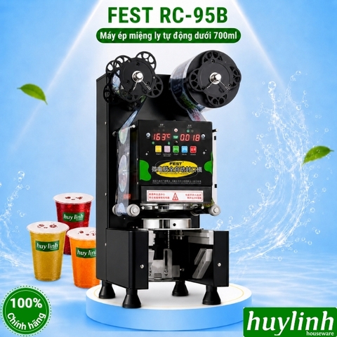 Máy dập miệng ly tự động FEST RC-95B - Mẫu mới ép nắp cốc không cần mắt thần