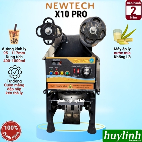 Máy ép miệng ly tự động NT-One X10 PRO (Newtech) - Máy dập ly nước mía 1000ml