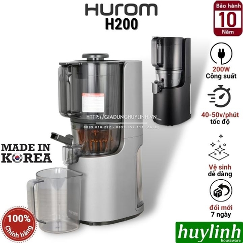 Máy ép chậm Hàn Quốc Hurom H200 [H200-DBE - H200-BBE] - Hàng chính hãng Hurom Việt Nam