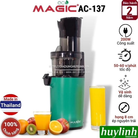 Máy ép trái cây chậm Magic ECO AC-137 - Made in Thái Lan