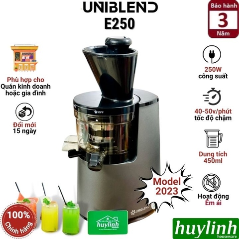 Máy ép trái cây Chậm Uniblend E250 - 250W - phù hợp cho quán kinh doanh và gia đình