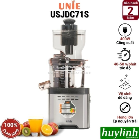 Máy ép trái cây chậm Unie USJDC71S - 400W - Họng ép 8.2cm