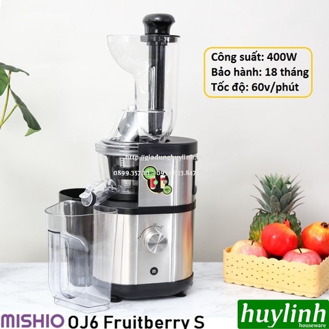 Máy ép trái cây chậm Mishio OJ6 Fruitberry S