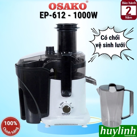 Máy ép trái cây nhanh Osako EP-612 - công suất 1000W - cải tiến có chổi vệ sinh lưới