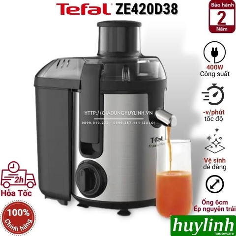 Máy ép trái cây Tefal ZE420D38 - 0.95 lít - 400W