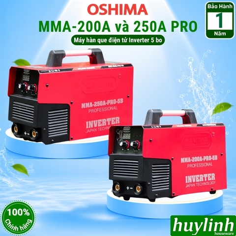Máy hàn que inverter Oshima MMA-200A PRO (8.5KVA) - MMA-250A-PRO (13KVA)