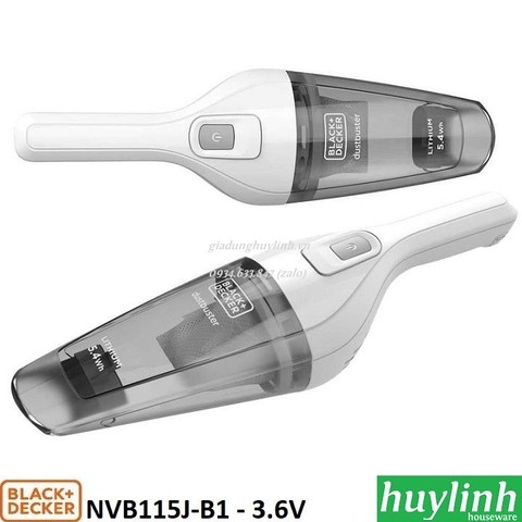 Máy hút bụi cầm tay dùng pin Black Decker NVB115J-B1 - 3.6V