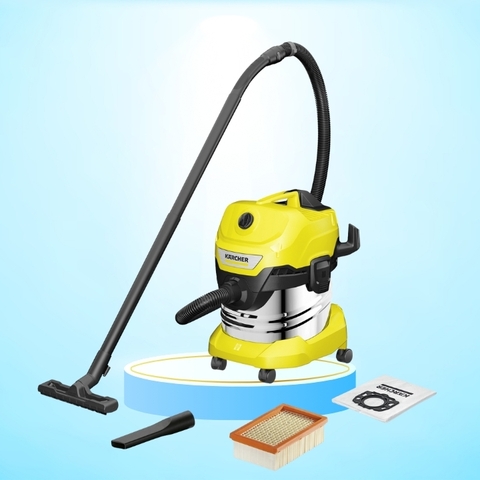 Máy hút bụi khô - ướt và thổi bụi Karcher WD4S (mã 1.628-260.0) - Dung tích 20 lít - Hàng chính hãng