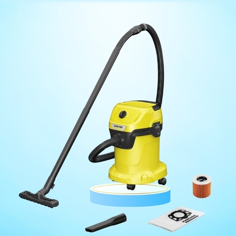 Máy hút bụi khô và ướt Karcher WD3 V - Có thổi bụi - Dung tích 17 lít - Made in Romania - 1.628-127.0