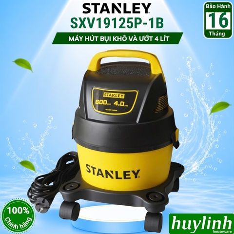 Máy hút bụi gia đình 2 chức năng Stanley SXV19125P-1B - 4 lít - 600W - Hút bụi Khô và Ướt