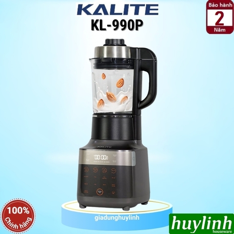 Máy xay nấu sữa hạt Kalite KL-990P - 1.75 lít - 2700W - 14 chức năng [Nâng cấp KL950]