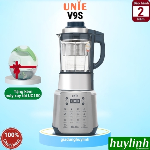 Máy làm sữa hạt Unie V9S - 1.75 lít - 8 chức năng - 1800W - có tính năng tạm dừng