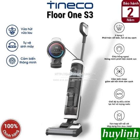 Máy hút bụi lau sàn thông minh dùng pin Tineco Floor One S3