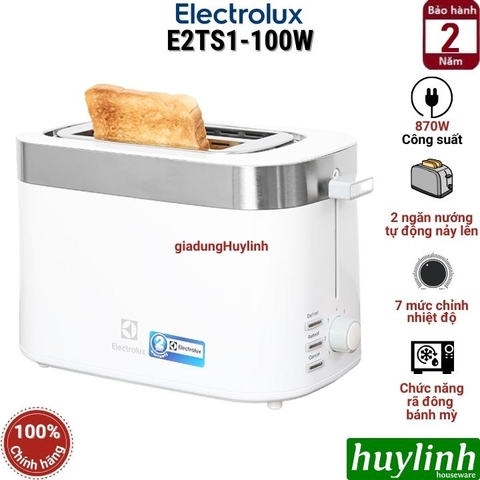 Máy nướng bánh mì sandwich 2 ngăn Electrolux E2TS1-100W