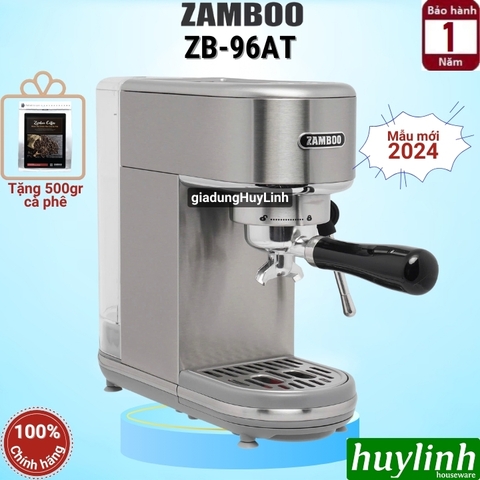 Máy pha cà phê Espresso Zamboo ZB-96AT - Pha tự động 1 2 ly - Model 2024