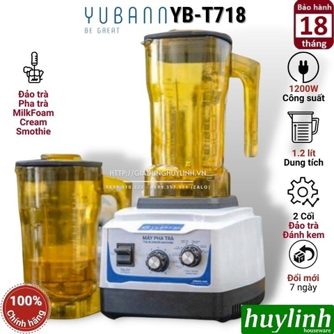 Máy đảo pha trà - ủ trà - tạo bọt Yubann YB-T718