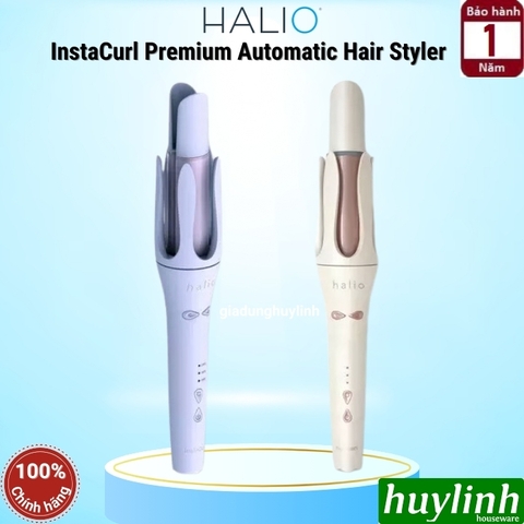 Máy uốn tóc tự xoay ion âm Halio instaCurl Premium Automatic Hair Styler