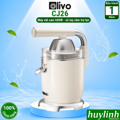 Máy vắt - ép cam Olivo CJ26 - 600W - 2 núm vắt - Có tay cầm trợ lực