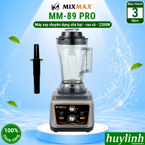 Máy xay công nghiệp MixMax MM-89 PRO - 4.5 lít - 2200W - Chuyên dụng xay sữa hạt - rau củ