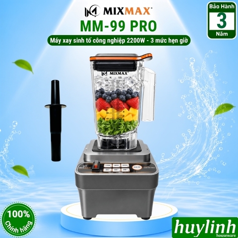 Máy xay sinh tố công nghiệp MixMax MM-99 PRO - 2200W - dung tích 2 lít - 3 mức hẹn giờ