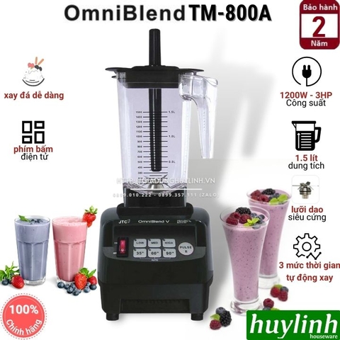 Máy xay sinh tố công nghiệp OmniBlend V–TM-800A - Dung tích 1.5 lít - Công suất 1200W