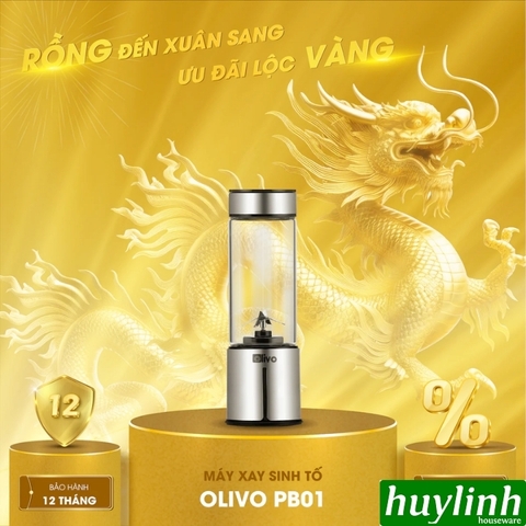 Máy xay sinh tố mini Olivo PB01 - 450ml - 150W - dùng pin 2000mAh