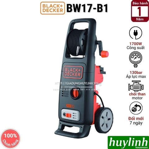 Máy xịt rửa xe cao áp Black Decker BW17-B1 - 1700W