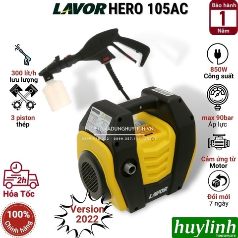 Máy xịt rửa xe cao áp Lavor Hero 105 AC