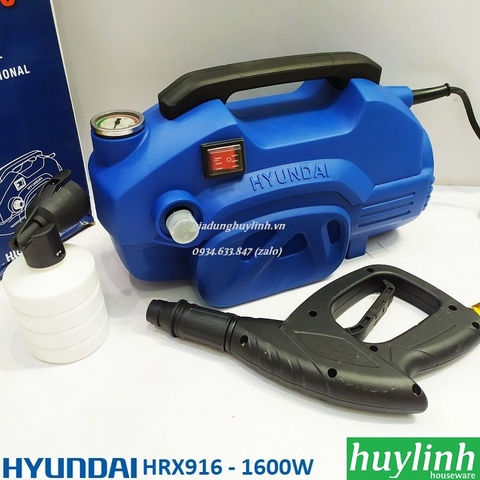 Máy rửa xe cao cấp Hyundai HRX916 - 1600W- tặng bình phun xà bông