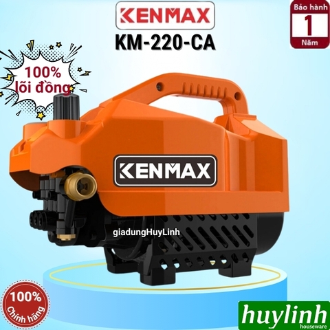 Máy xịt rửa xe Chỉnh Áp Kenmax KM-220-CA - 2200W - Motor từ lõi đồng 100%