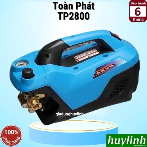 Máy xịt rửa xe Chỉnh Áp Toàn Phát TP-2800 - 2800W - 140 bar - Lõi đồng 100%