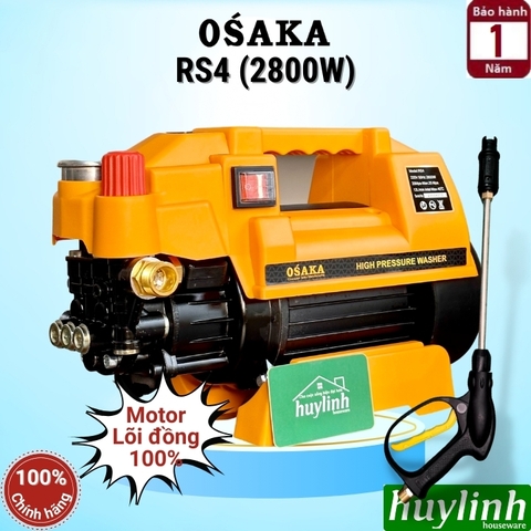 Máy xịt rửa xe chỉnh áp Osaka RS4 - 2800 W
