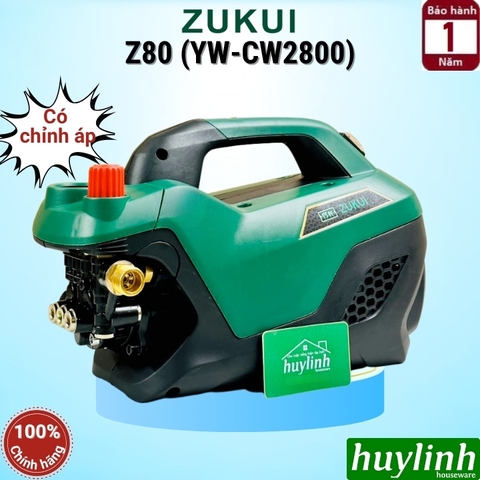 Máy xịt rửa xe chỉnh áp Zukui Z80 (YW-CW2800) - 2800W - Motor cảm ứng từ