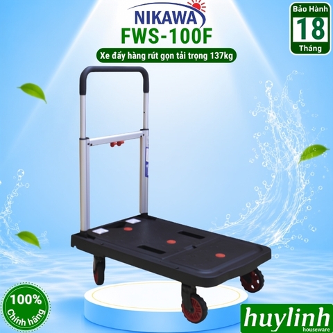 Xe kéo đẩy hàng gấp gọn Nikawa FWS-100F - Tải trọng 137kg