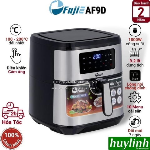 Nồi chiên không dầu điện tử Fujie AF9D - 9.2 lít - 1800W