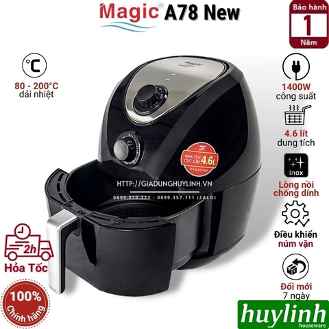 Nồi chiên không dầu Magic Korea A78 New - 4.6 lít