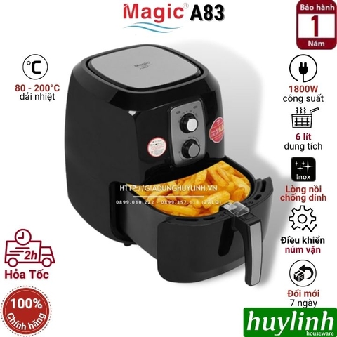 Nồi chiên không dầu Magic A83 - 6 lít - 1800W
