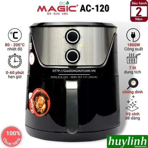 Nồi chiên không dầu Magic ECO AC-120 - 7 lít