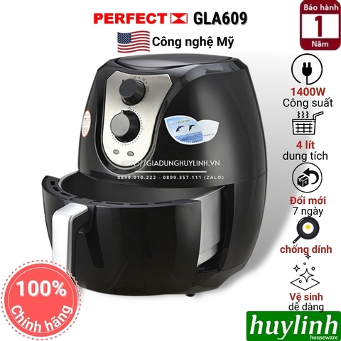 Nồi chiên không dầu Perfect GLA-609 - 4 lít