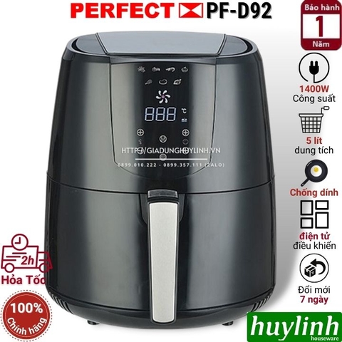 Nồi chiên không dầu điện tử Perfect PF-D92 - 5 lít