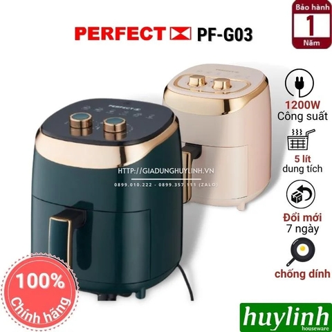 Nồi chiên không dầu Perfect PF-G03 - 3 lít [G03P - G03G]