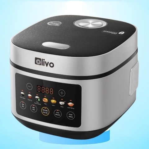 Nồi cơm điện tử Olivo RC88 - 1.5 lít - Lòng nồi inox 304 chống dính tự nhiên