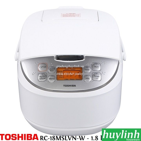 Nồi cơm điện tử Toshiba RC-18MSLVN(W) - 1.8 lít