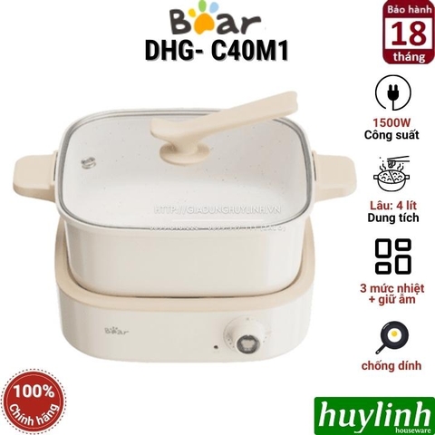 Nồi lẩu điện đa năng Bear DHG-C40M1 - 4 lít