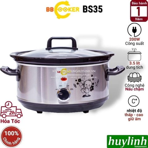 Nồi nấu cháo chậm Hàn Quốc BBcooker BS35 - 3.5 lít