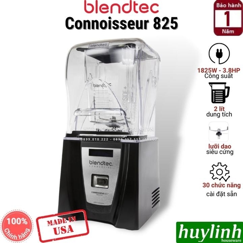 Máy xay sinh tố công nghiệp Blendtec Connoisseur 825 - Made in Mỹ