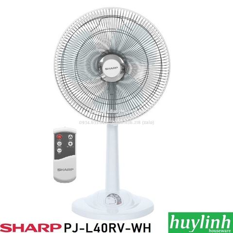 Quạt lửng Sharp PJ-L40RV - Có Remote - Made Malaysia