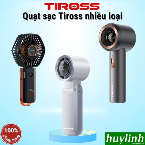 Quạt sạc cầm tay Tiross các loại - TS2281 - TS3422 - TS3424 - TS3425 - TS3426 - TS3427 - TS3428 - TS3429