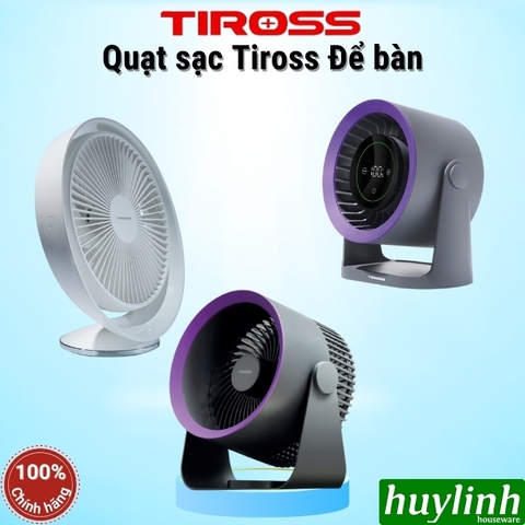 Quạt sạc để bàn Tiross các loại TS2282 - TS2283 - TS3420 - TS3423